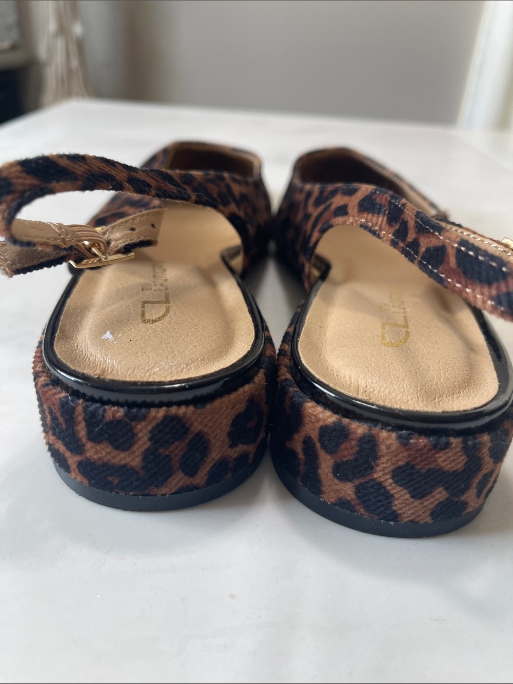 J. Crew Leopard Print Slingback Pointed Flats in Brown and Black - Picture 5 of 6